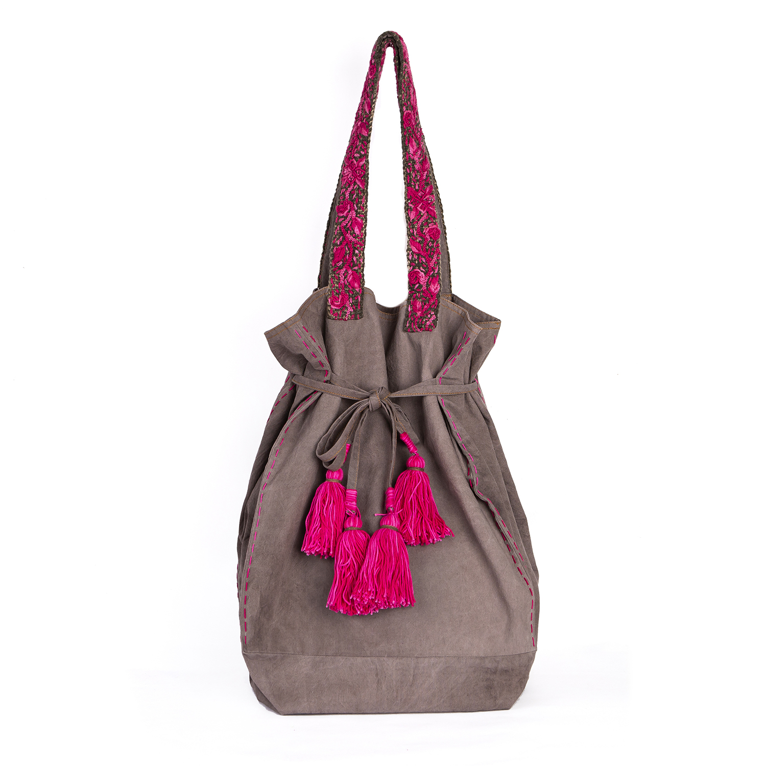 Tote Xl Dentelle Fucsia - Karin De La Sierra » Karin De La Sierra