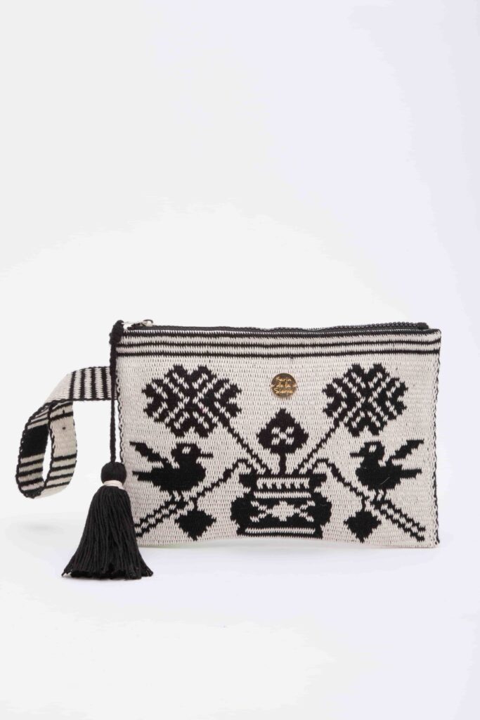 Zipper Pouch Blanco & Negro