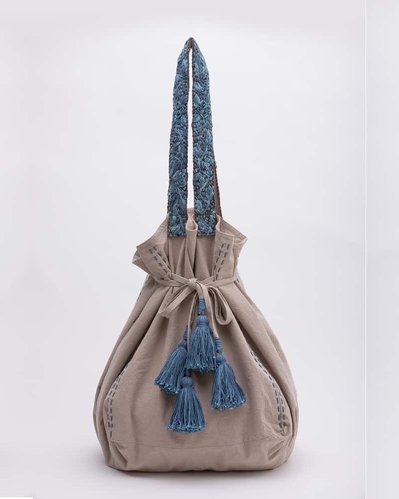 Tote XL Dentelle Azul