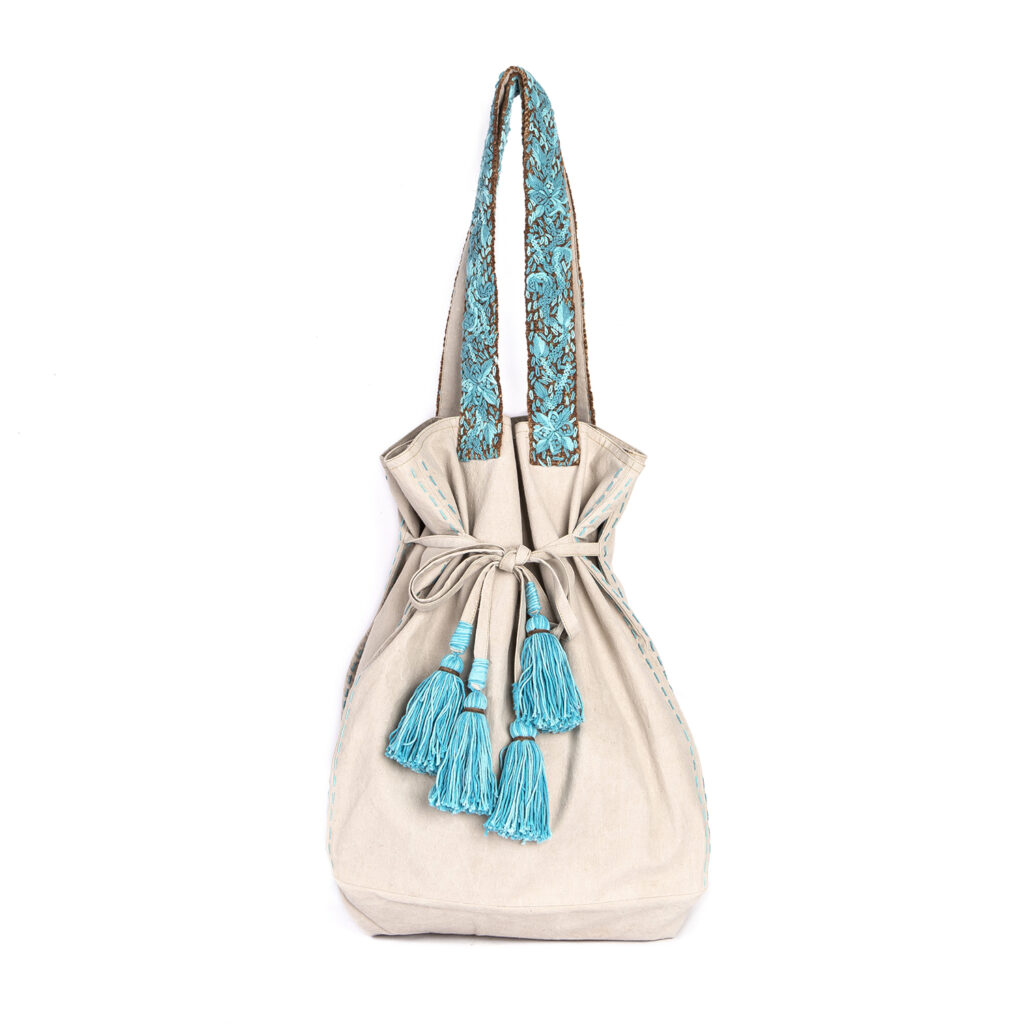 Tote XL Dentelle Turquesa