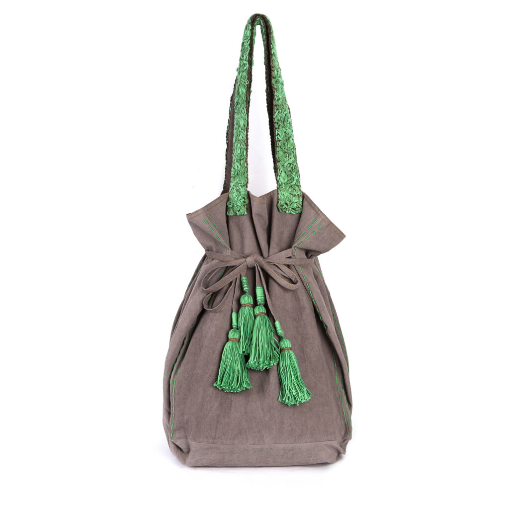 Tote XL Dentelle Verde